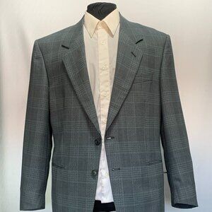 LEONARDO VALENTI BLAZER MADE IN ITALY PURE WOOL ITALIAN SIZE 48R